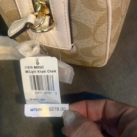 Coach Light Khaki Chalk Bennett Shoulder and or Crossbody bag new - Picture 12 of 12